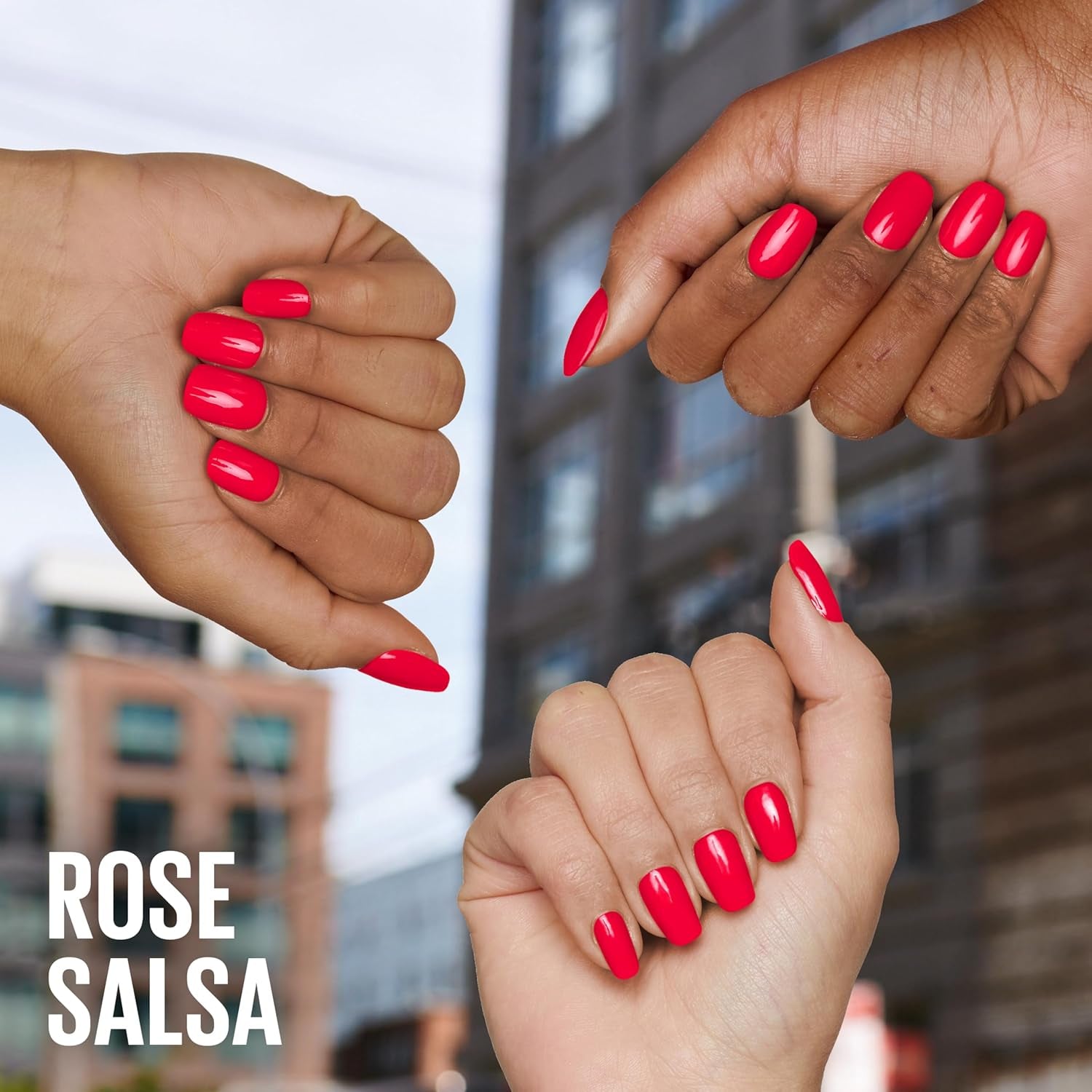 Maybelline New York Super Stay Ink Bonder 490 Hot Salsa körömlakk - hosszantartó körömlakk erős körmökért és intenzív színért, 12,3 ml