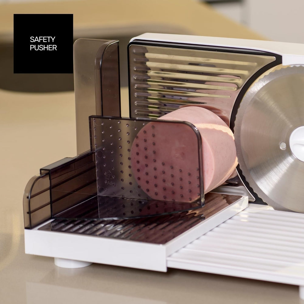 Cutmaster Compact, szeletelő, rozsdamentes acél, 100 W-os aprító és szeletelő Naty Shop