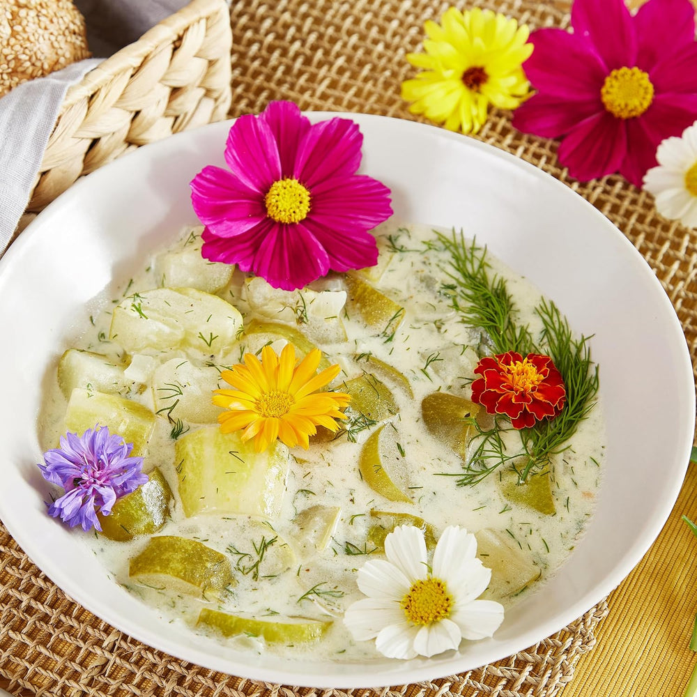 Essbare Blumen Samen készlet: Delikatess Blumen Blumensamen Set mit 6 Sorten Blumen Saatgut – Essbare Blumen Samen – Essbare Blumen für Torte – Essbare Blüten Tortendeko – Blumen Essbar von OwnGrown