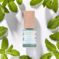 TOOFRUIT Kids Mint körömlakk - vízbázisú, eltávolítható, oldószermentes, nem mérgező és biztonságos, 100% vegán, 10 ml