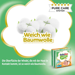 Pelenka érzékeny babáknak, 2-es méret, mini (3-6 kg), 192 pelenka