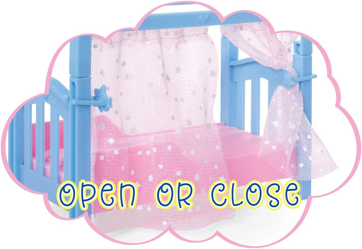 Simba Steffi Love Sweet Dreams / Puppe mit süßem Baby und Kinderbett / mit Glow in the Dark Funktion / 12 Teile / 29cm / Für Kinder ab 3 Jahren