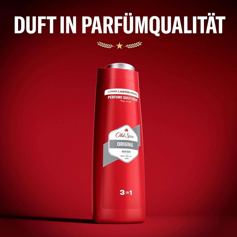 Old Spice Original 3-In-1 Gel de duș și șampon pentru bărbați, 250 ml Duș și baie Naty Shop