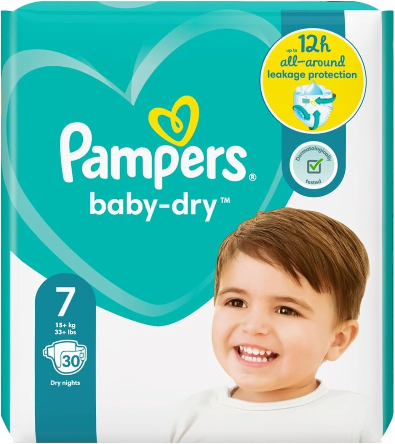 Pelenkák Pampers 81657566 Baby-Dry nadrág, fehér
