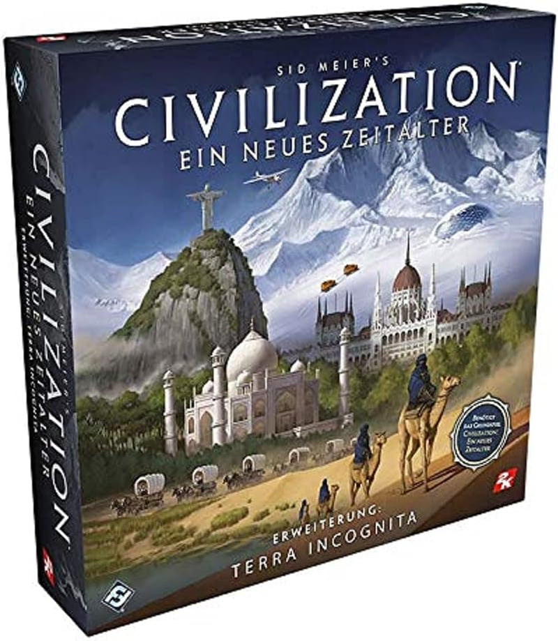 Fantasy Flight Games, Civilization: A New Age, Core Game, Expert Game, Társasjáték, 2-4 játékos, 14 éven felülieknek, 120+ perc, német