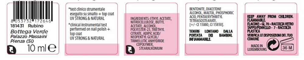 - 7 napos körömlakk, 10 ml, rubinvörös