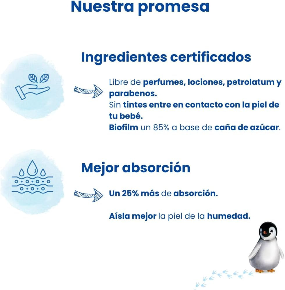 Bio pelenka 1 méretű újszülött (2-5 kg), 1 zacskó 27 pelenkával