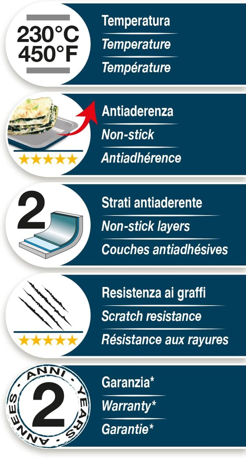 Line XBake, Plumcake Shape 25x11 cm, acél tapadásmentes bevonattal, ökológiai, Formák és tálcák sütéshez Naty Shop