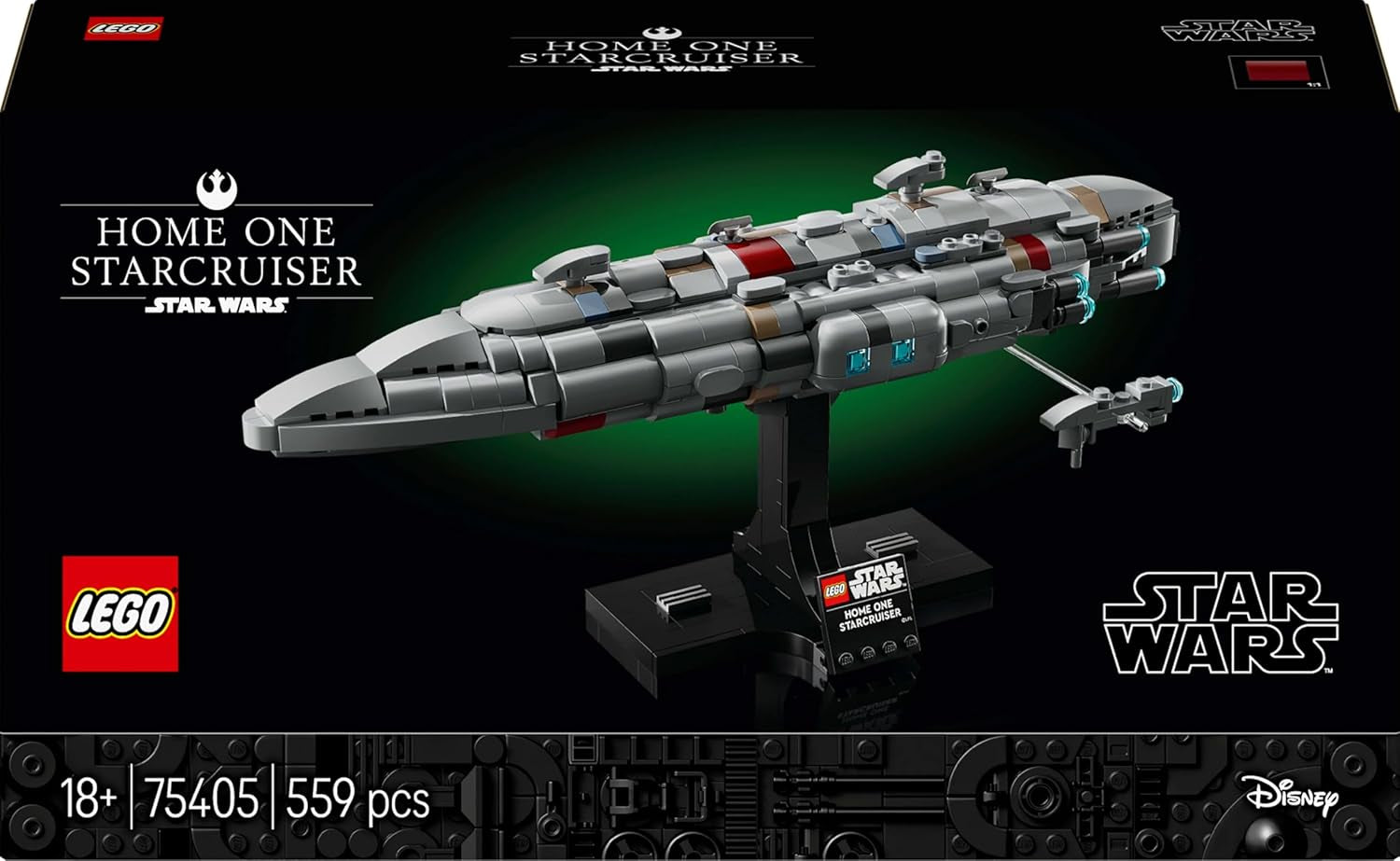 LEGO Star Wars 75405 Home One Starcruiser a Jedi visszatérből - Csillaghajó modell - Fantázia és gyűjtemény építéshez és bemutatáshoz - Ajándék felnőtt és tizenéves rajongóknak Építőkészletek Besuche den LEGO-Store