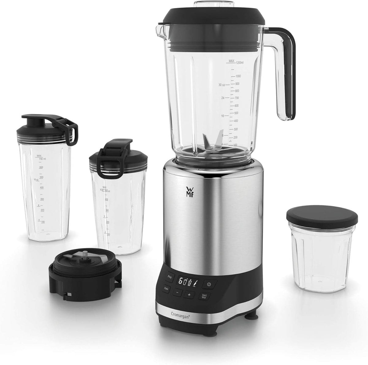 WMF Kult Pro Multifunkciós keverő Hochleistungsmixer, 30 000 U/min, Smoothie Maker, Standmixer, Ice-Crush Function, 4 Mixbehälter Inkl. Togo-Verschluss Kitchen Naty Shop