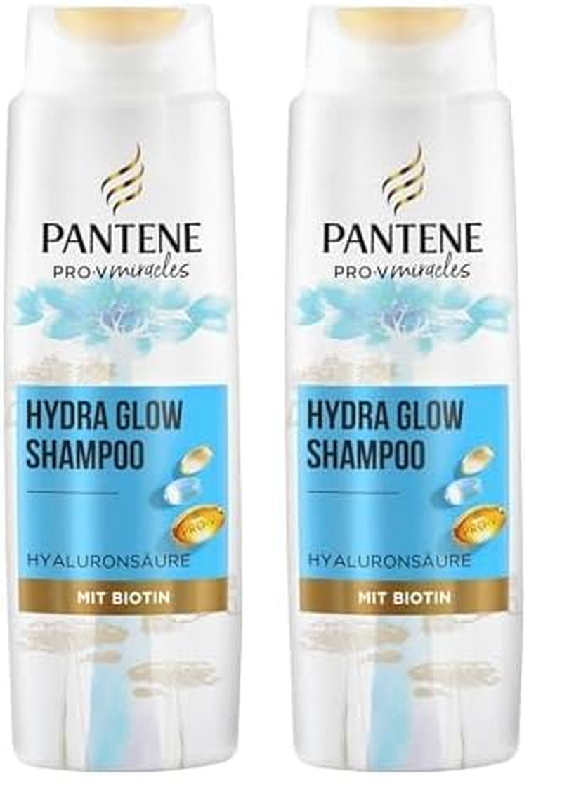 Pantene Pro-V Hydra Glow hidratáló sampon biotinnal száraz, sérült hajra Pantene zuhany és fürdő 2 x 250 ml