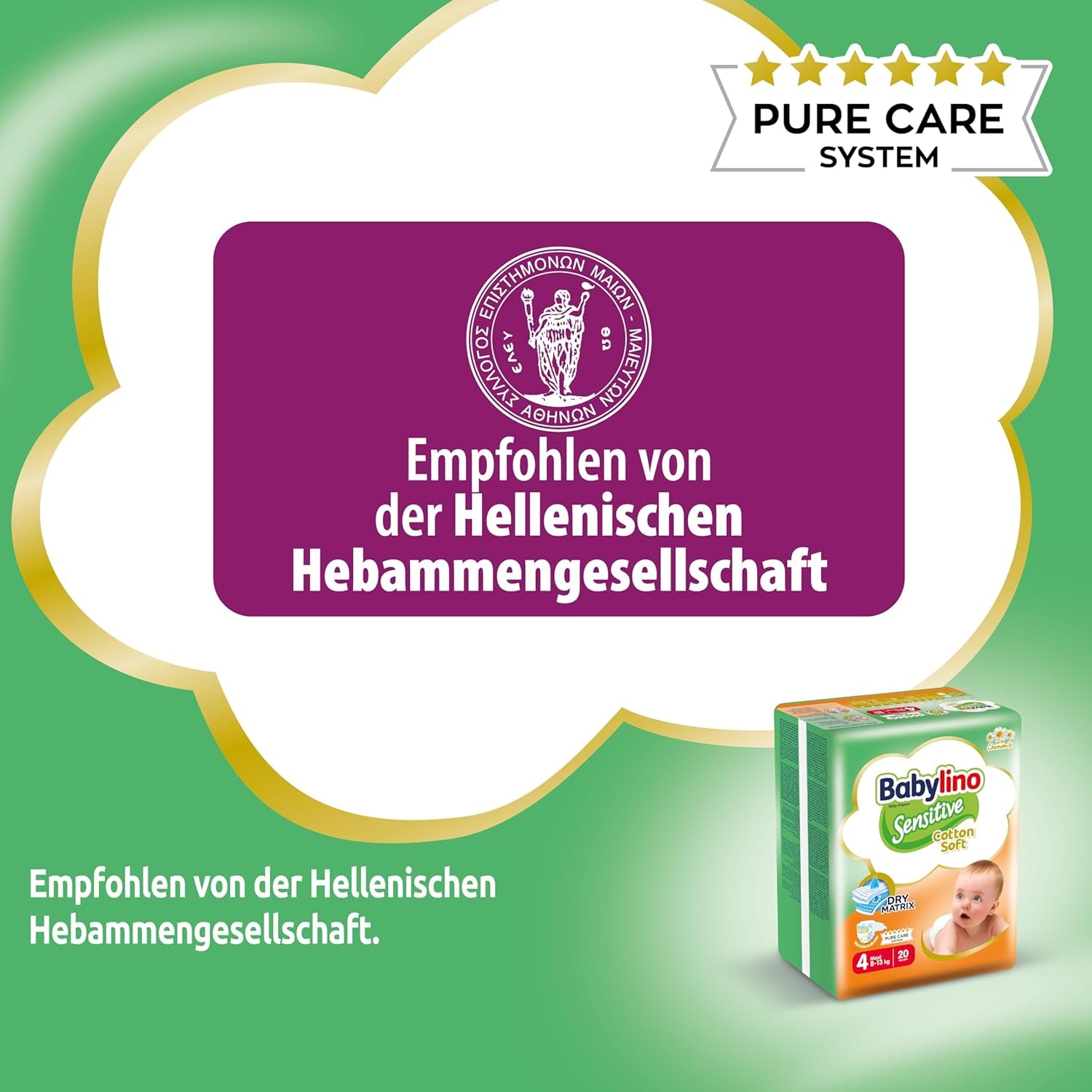 Babapelenka Sensitive 4-es méret, Maxi (8-13 kg), 20 db