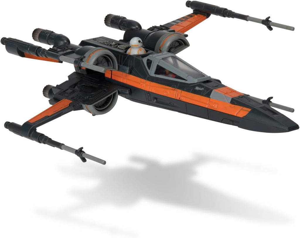 Bizak Star Wars Micro Galaxy Squadron Poe Dameron T-70 X-Wing 12 Cm Vehicul cu două figuri Poe Dameron și BB8 (62610040) Action figures Naty Shop