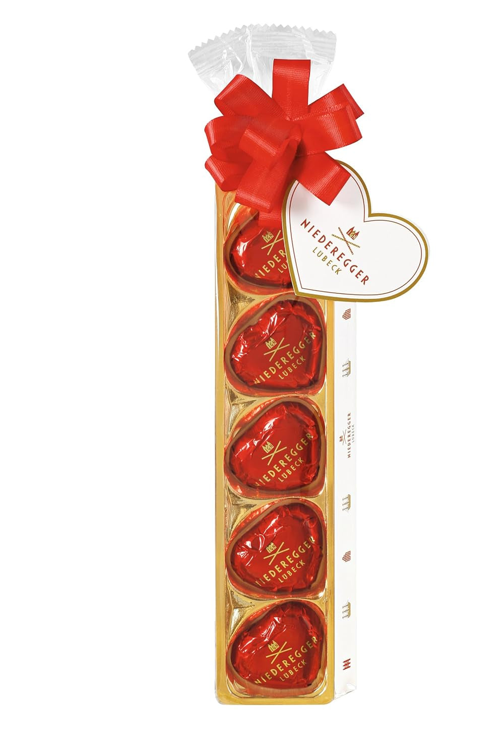 Niederegger Marcipán szívek szalagos tasakban 2 csomag (2 x 63 g)