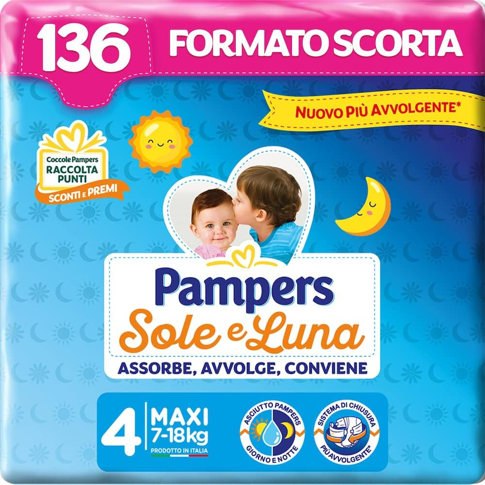 Pampers Sun and Moon pelenka, unisex, junior, 5-ös méret (11-25 kg), 120 pelenka