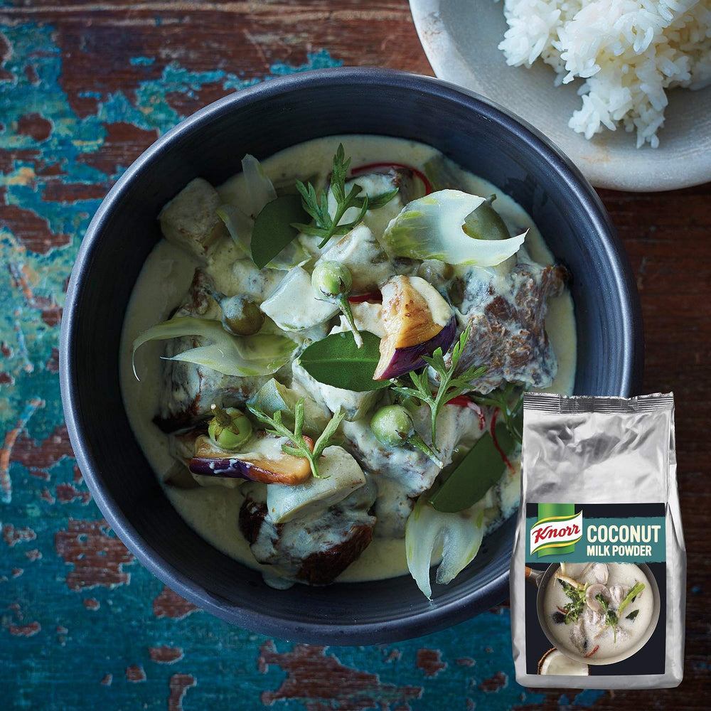 Knorr Kokosmilch por (Tejpor aus 20 frischen Kokosnüssen, ergibt 6,6 Liter Kokosmilch) 1er Pack (1 x 1 kg)