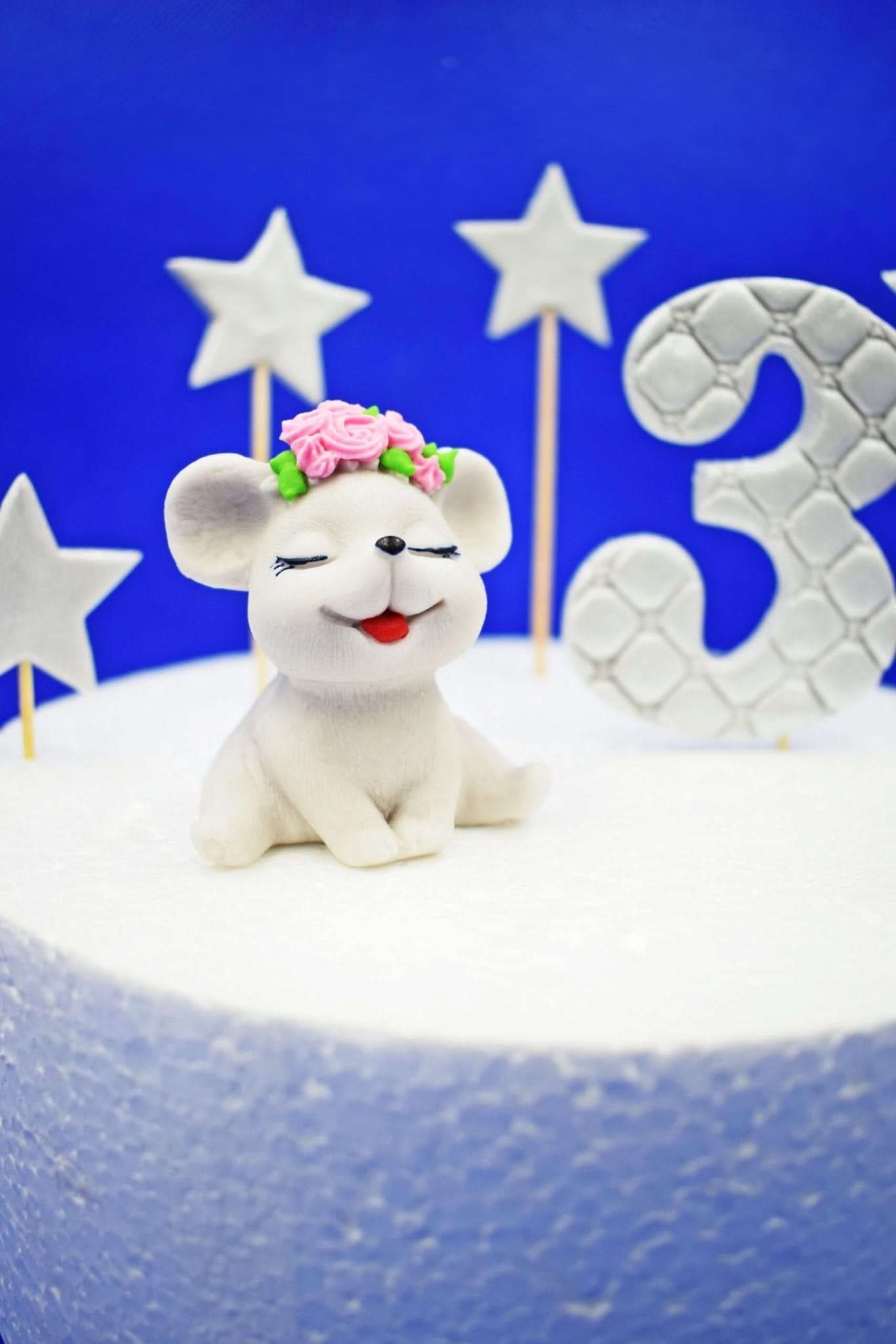 Decoratiune comestibila din zahar, Soricel Nati Shop