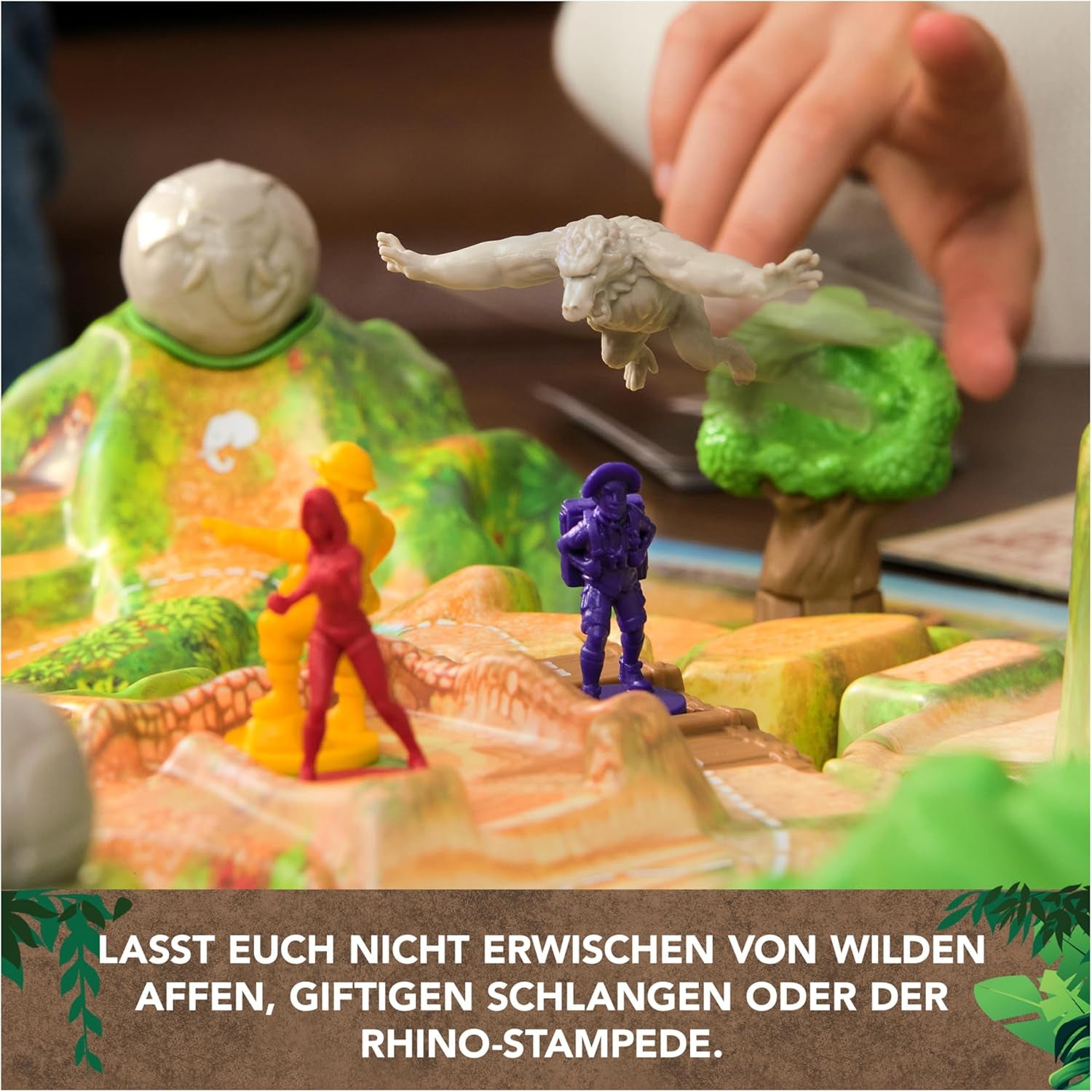 Spin Master Games - Jumanji Stampede - egy hatalmas kooperatív 3D-s kalandjáték az egész családnak, 2-4 játékos számára, 8 éves kortól