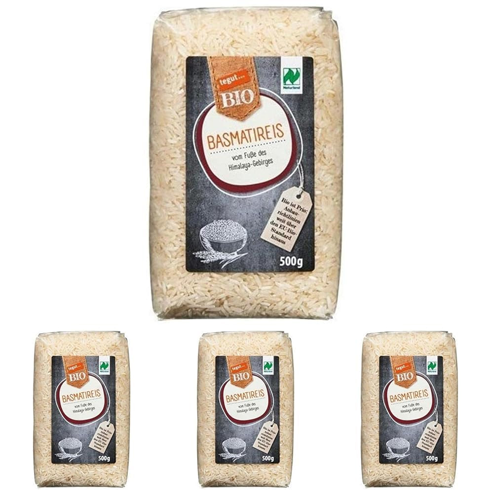 tegut... Bio basmati rizs, 500g (4 db-os csomag)