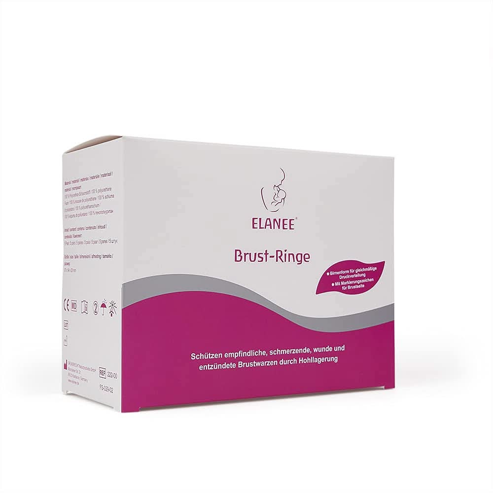ELANEE Brust-Ringe, Schutz Der Brustwarze Bh-Kontakt Durch Hohllagerung, Ideal Bei Wunden, Entzündeten Brustwarzen Durch Stillen, 10 Stück (222-00) Kiegészítők Élelmiszerek és szoptatás Bebe Naty Shop