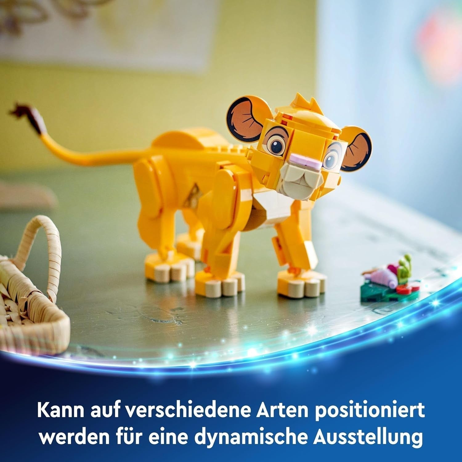 LEGO Ç€ Disney Simba, az oroszlánkirály kölyke, építőjáték gyerekeknek, fantasy játékkészlet az oroszlán figurájával, klassz ajándékötlet lányoknak és fiúknak 6 éves kortól, gyerekjáték 43243 Építőkészletek Beuche den LEGO-Store