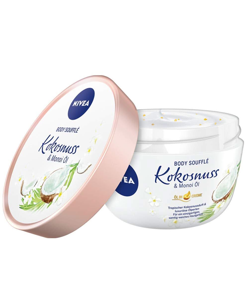 NIVEA Body Soufflé Coconut & Monoi Oil, 200 ml Kozmetikai és Szépségápolási Naty Shop