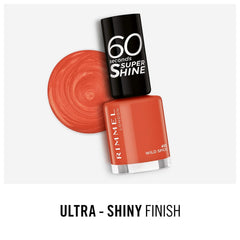Rimmel 60 Seconds Super Shine körömlakk, 410 Wild Spice, 8 ml