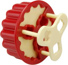 Set de forme pentru biscuiți GSD Household Appliances Linzer, plastic, bej/roșu, pachet de 1