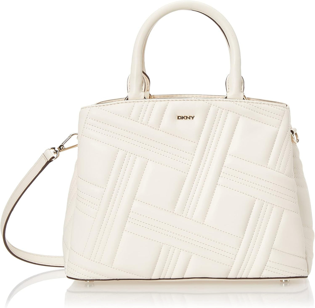 DKNY Medium Satchel Genti Femei Naty Shop Fildeș O mărime se potrivește tuturor