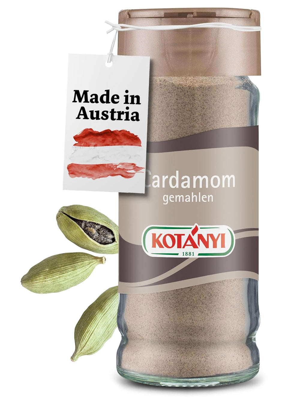 Kotányi Zimt gemahlen, würzig-süßer Geschmack, veredelt Milchreis, Gebäck, Desszertek, Üveg 80 ml