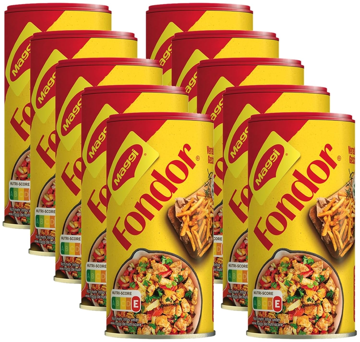 MAGGI Fondor fűszerezés zöldségekhez, húshoz vagy halhoz, fűszerezés levesekhez vagy salátákhoz, 10 db-os csomag (10 x 200 g)