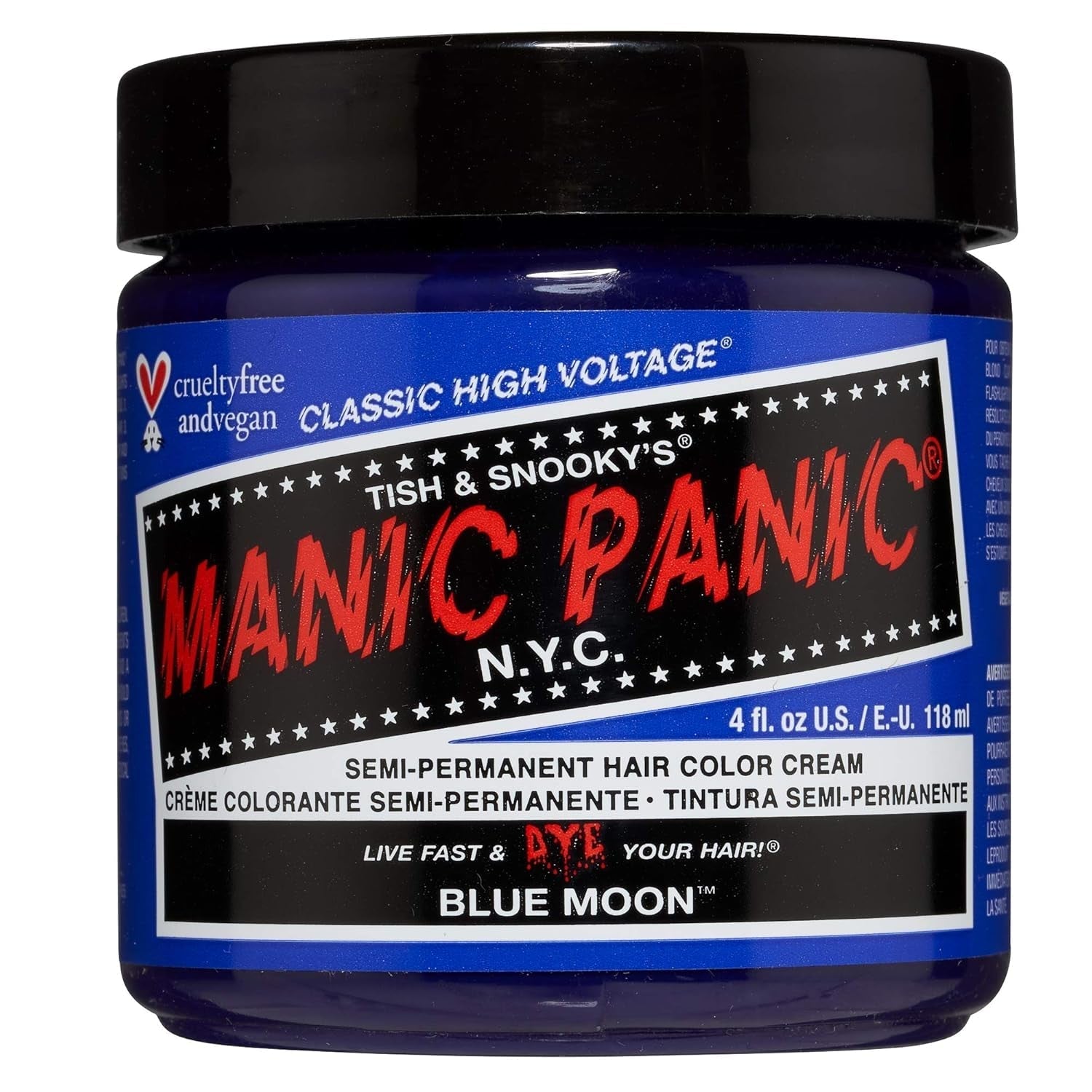 Manic Panic Electric Lizard Classic Cream, vegan, fără cruzime, vopsea de păr verde semipermanentă 118ml