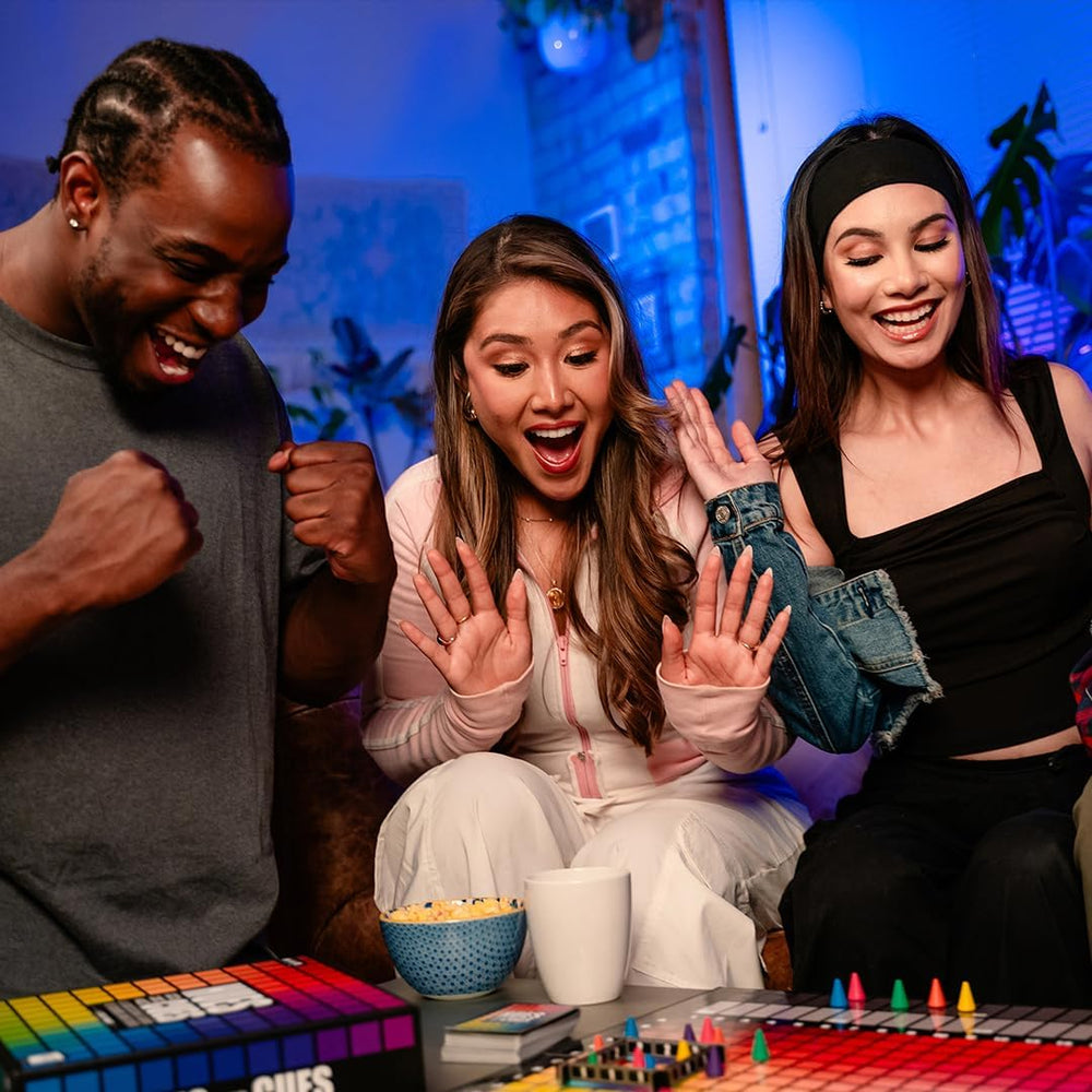 Hues and Cues – Joc de societate pentru seri de jocuri în familie – Joc de petrecere – The OP – Pentru 3-10 jucători – Versiune în limba engleză