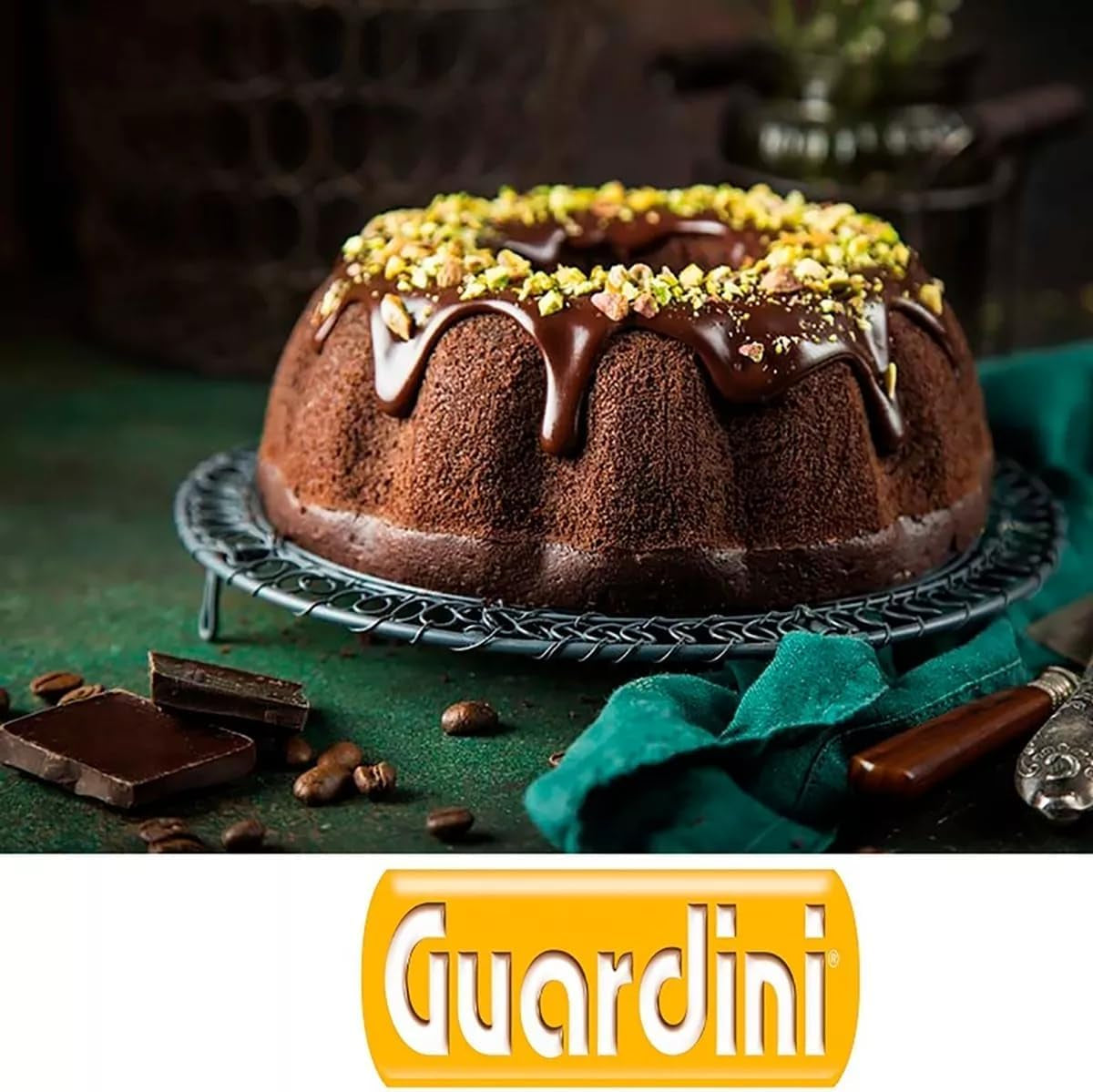 Rossana, Kúpos pudingforma 23 cm, tapadásmentes bevonat, piros/szürke színű, rozsdamentes acél Formák és tepsi Naty Shop