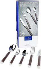 Villeroy And Boch Play Chocolate Brown evőeszközök, max 6 személyes, 30 db, rozsdamentes acél, barna műanyag nyél Kitchen Naty Shop