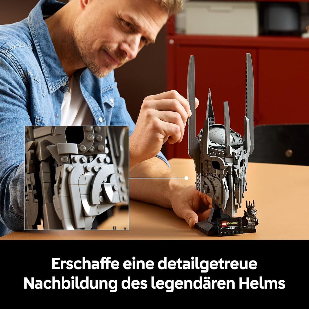 LEGO Icons 11373 A Gyűrűk Ura: Szauron sisakja, játékkészlet