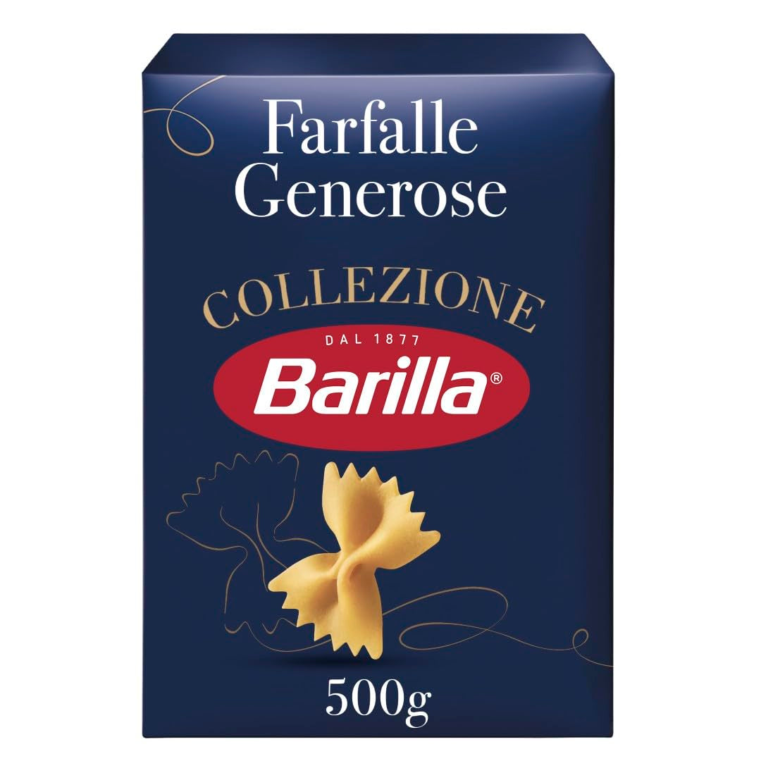 Barilla Collezione Farfalle tészta kiváló minőségű durumbúzából, mindig al dente, (1 x 500g)