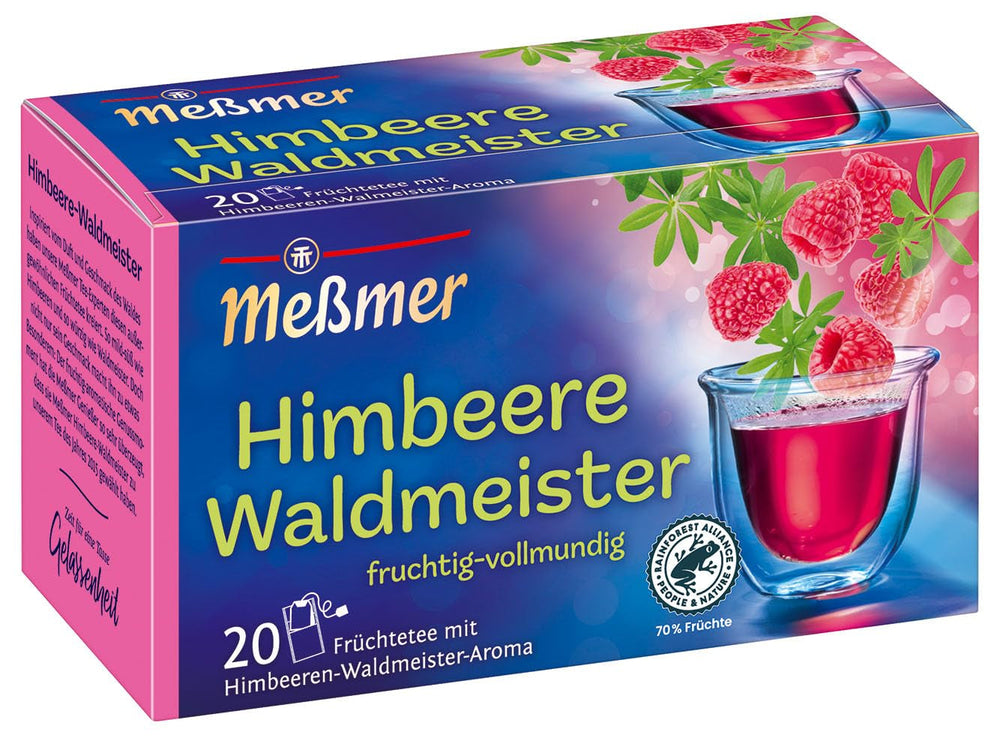 Meßmer Căpșuni-portocale | 20 pliculețe de ceai | Fără gluten | Fără lactoză | Vegan