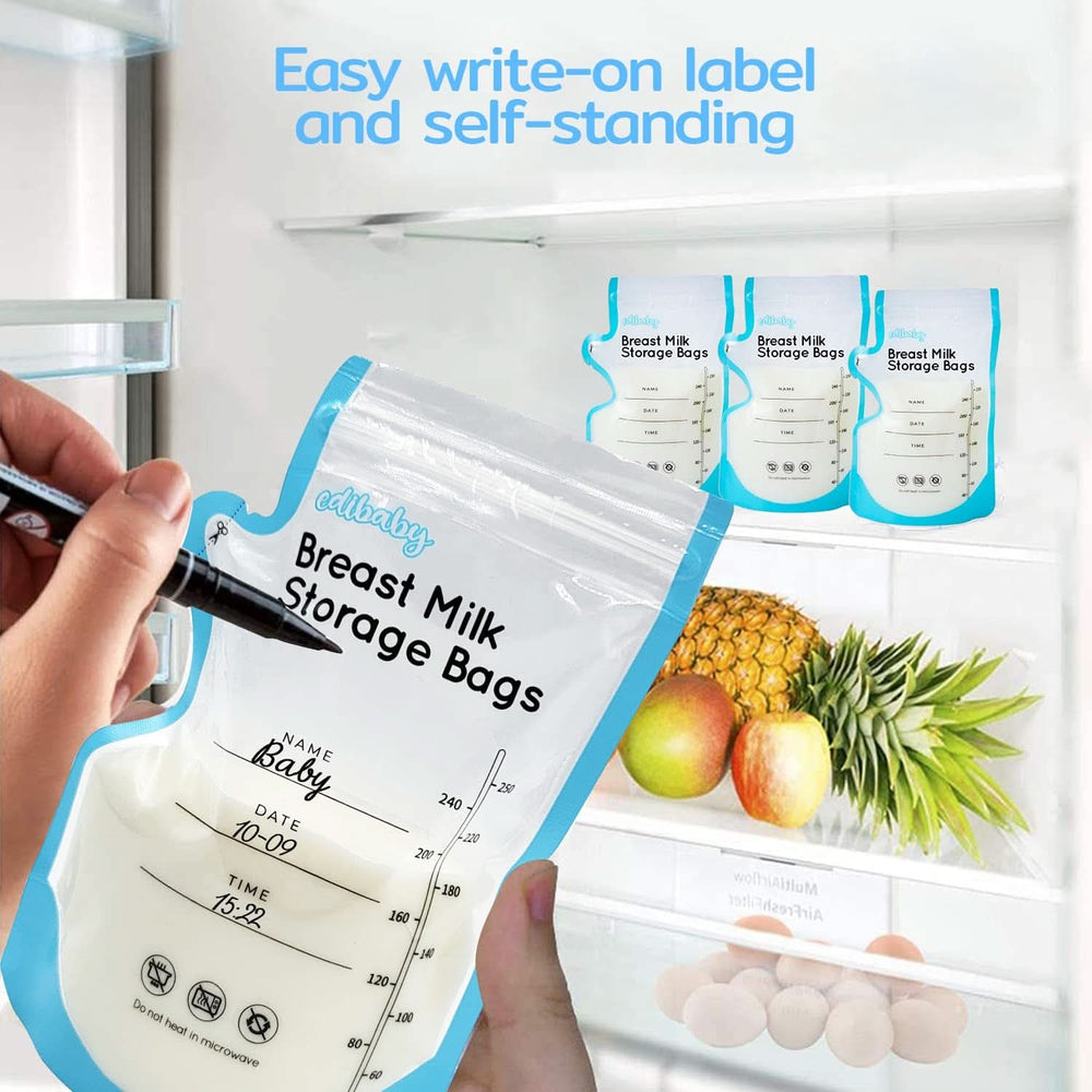 Edibaby, Táska anyatejhez, 100 db, Sterilizált, BPA kiegészítők nélkül Élelmiszer és szoptatás Bebe Naty Shop