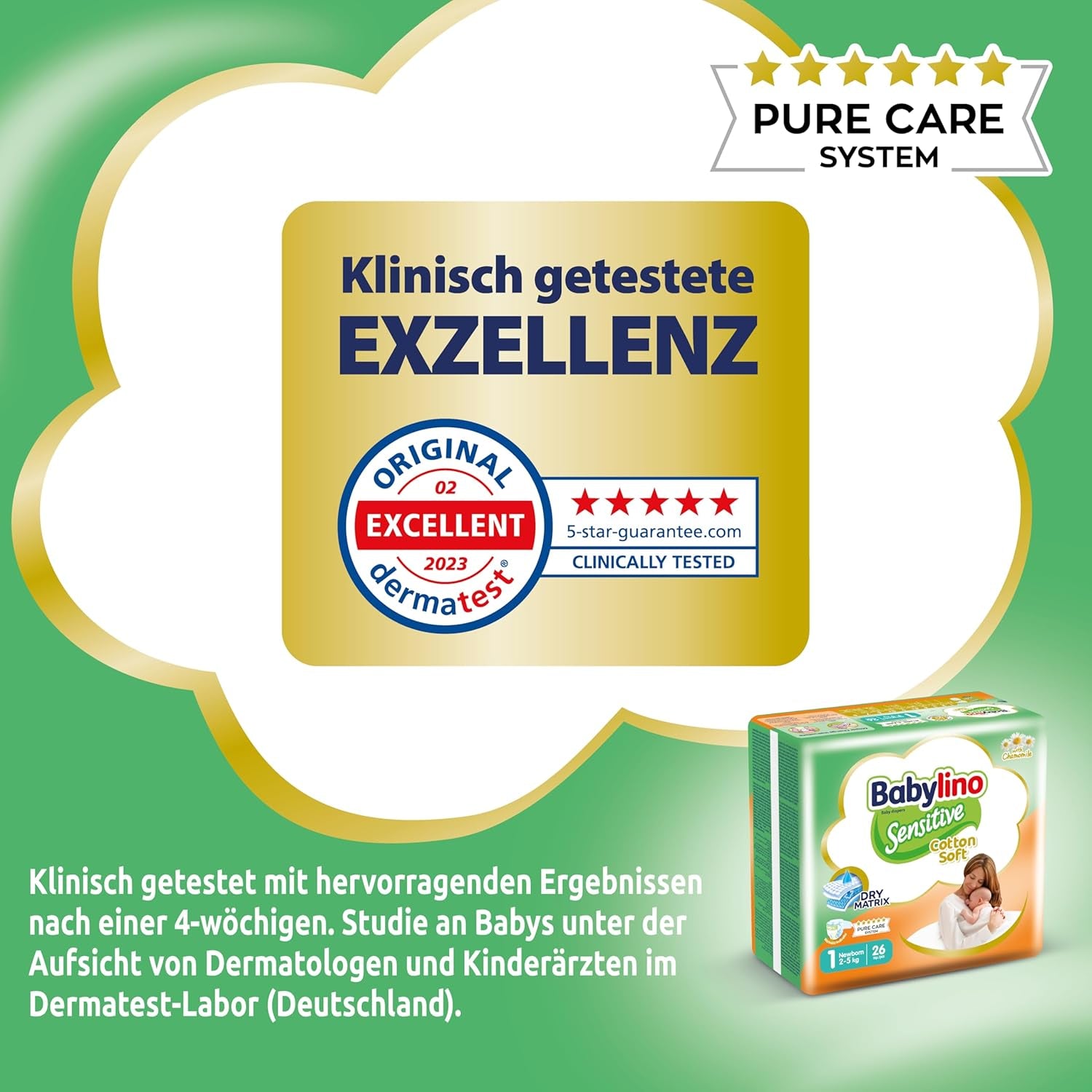 Sensitive baba pelenka, 1-es méret, újszülött (2-5 kg), 26 db