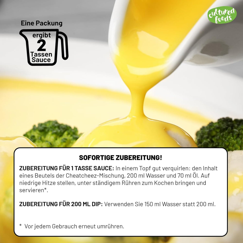 Kultúrált élelmiszerek veganer Käse Käseersatz Laktosefrei Glutenfrei 2-szer Gouda Und Cheddar CHEATCHEEZ