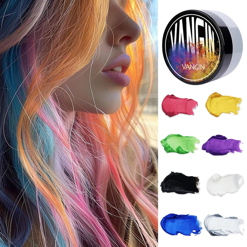 Vopsea de păr temporară verde, Styling Hair Tone pentru bărbați femei, Pomadă pentru coafură naturală, Ceară de vopsit părul pentru petreceri, Cosplay & Halloween, Crăciun, Vopsea de păr temporară cremă (100g, verde) Vopsea pentru par Naty Shop