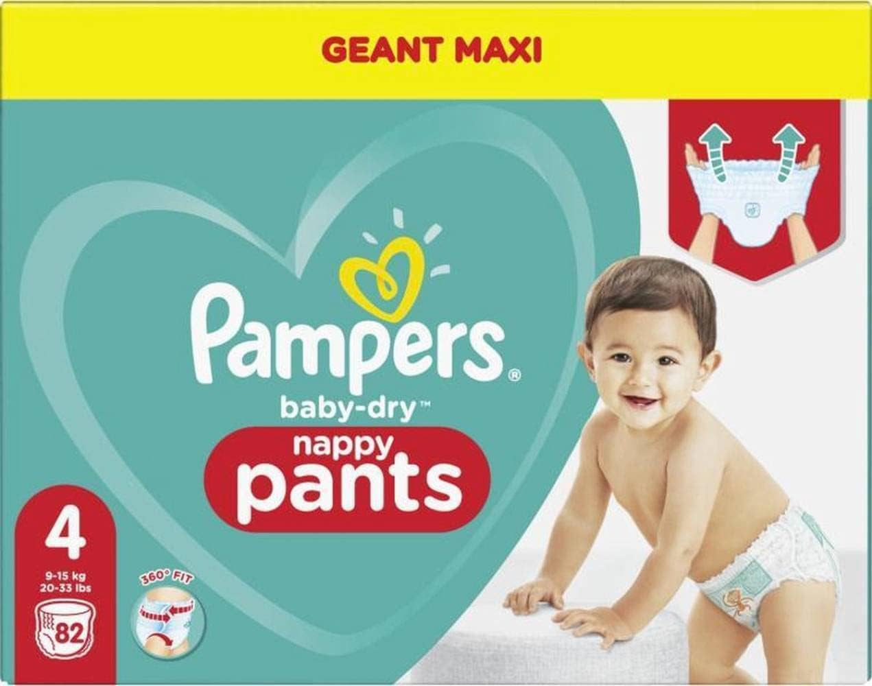 Pampers (régi verzió), bugyi, 4-es méret, 9 kg-15 kg, három csomag (1 x 88 pelenka)