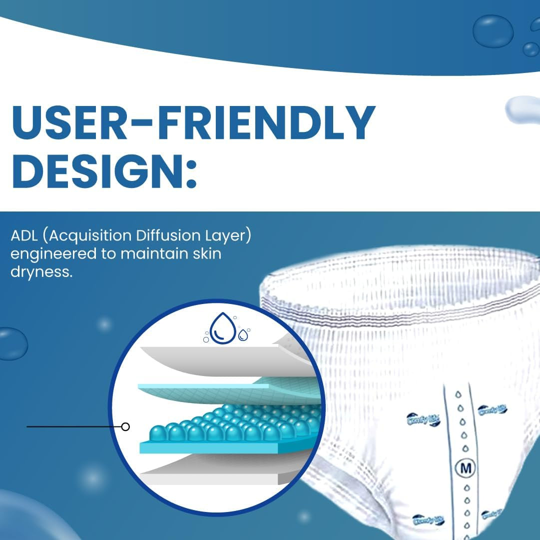 Prémium inkontinencia bugyi felnőtteknek, nagy nedvszívó képességű, S-es méret, 12 db