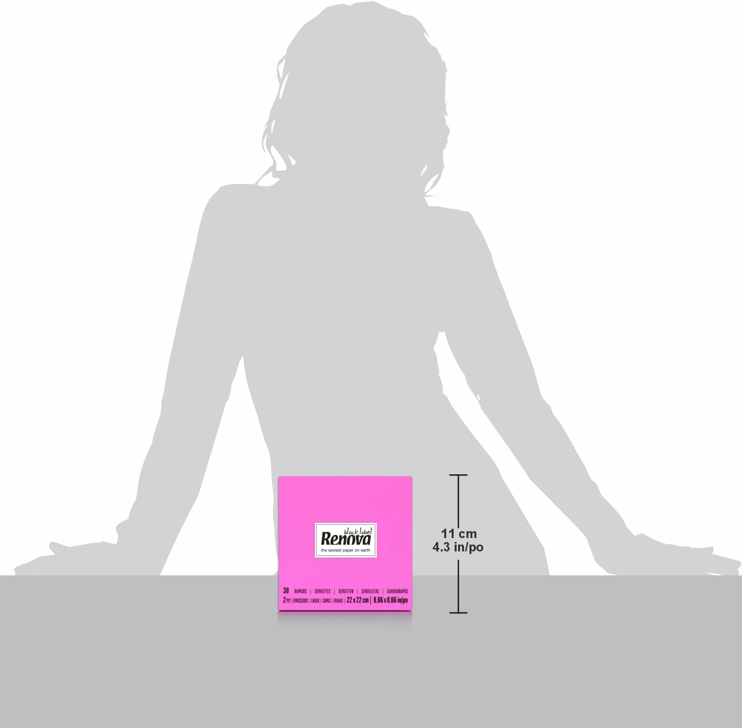 Șervețele de cocktail Renova, fucsia, 30 de șervețele