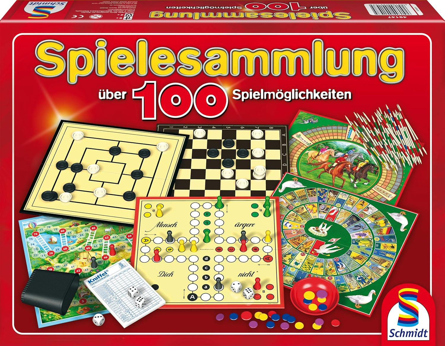 Schmidt Spiele 49147 - Játékgyűjtemény 100 játéklehetőséggel