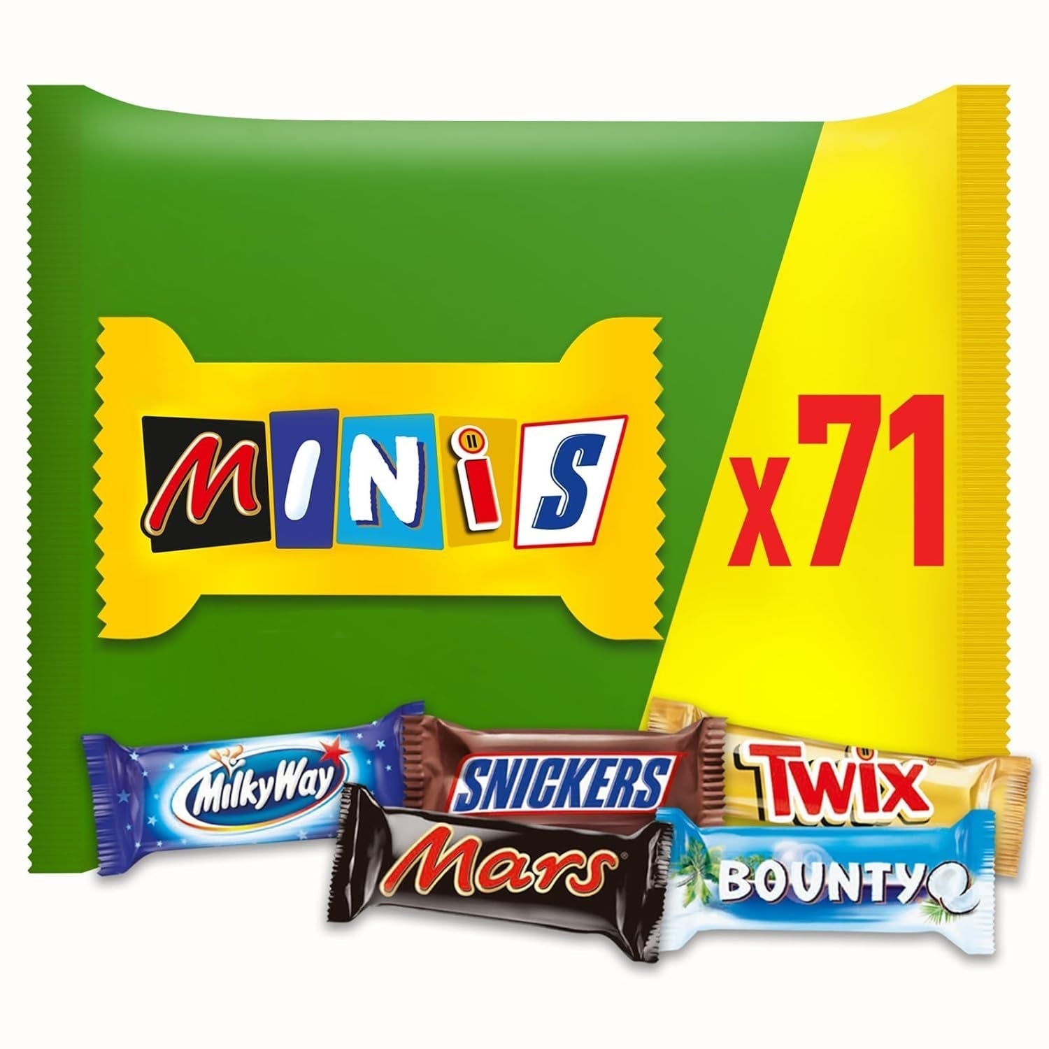 Packet Mix, Mars, Snickers, Bounty, Twix, Milky Way és mások Naty Shop csokoládé cukorkák 1,42 kg csokoládé