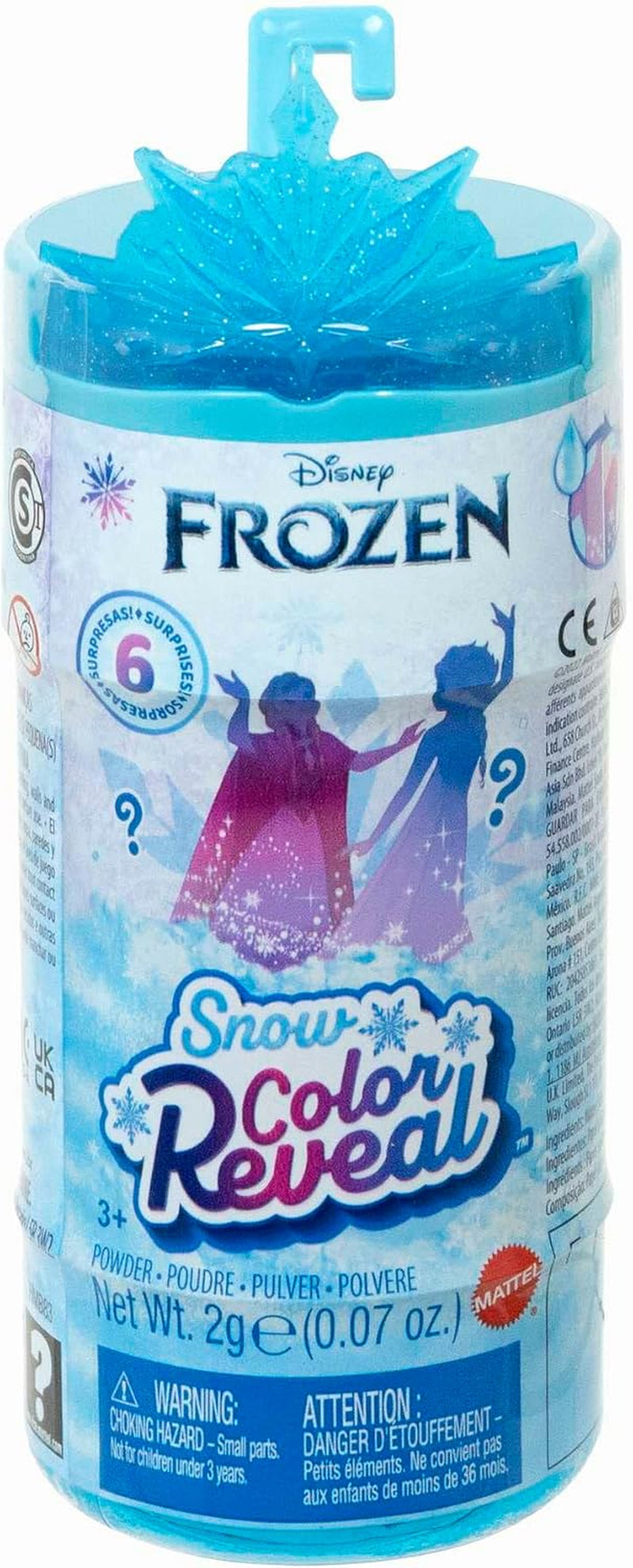 DISNEY Die Eiskönigin - Snow Color Reveal Puppen mit 6 Überraschungen, beleértve a königlichem Zubehör und Haarschmuck-Deckel, für Kinder ab 3 Jahren, HMB83