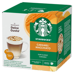 STARBUCKS Caramel Macchiato by Nescafé Dolce Gusto Kaffeekapseln 6 x 12 (72 Kapseln)