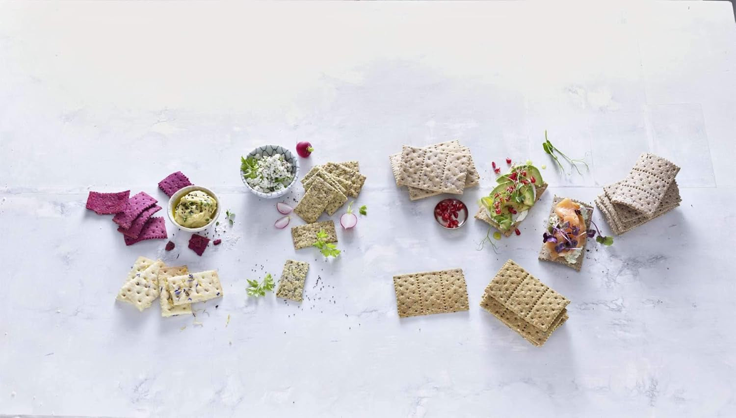 Betty Bossi Cracker Roller, az ideális konyhai eszköz a Knäckebrot und Crackern für raffiniertes Fingerfood készítéséhez. Teigschneider mit tollen Rezeptiden.